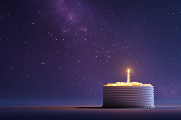 Ricky Casino Birthday Bonus cake with candle, special birthday casino reward