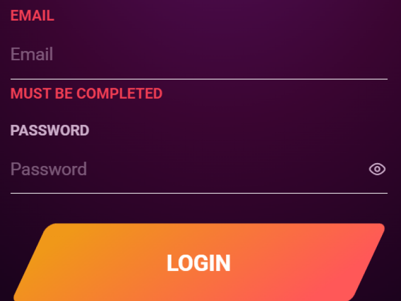 Logging in to Ricky Casino after successful password reset